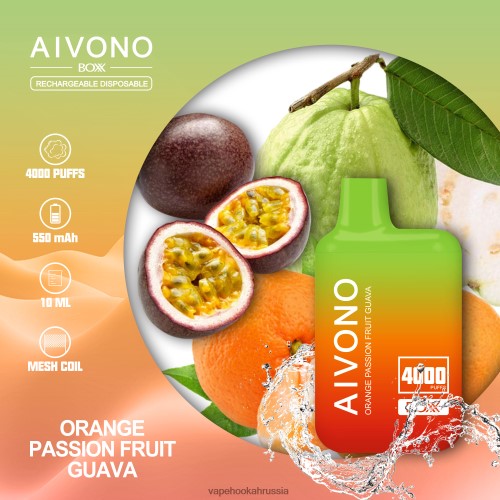 Vape Россия - Aivono AIM BOXX 4000 TP22TD212 апельсиновая гуава из маракуйи
