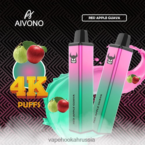 Vape Россия - Aivono AIM FREAK 4000 TP22TD257 красное яблоко, гуава