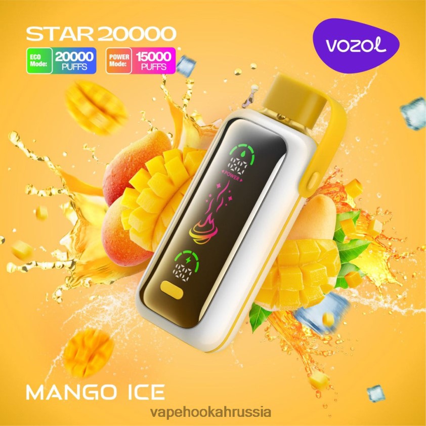 Russian Vape Juice - VOZOL STAR 20000 FHN60413 манго лед