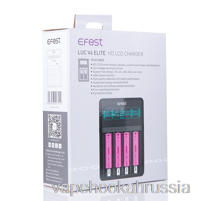 зарядное устройство для ЖК-дисплея Vape Juice Efest Luc V4 Elite HD