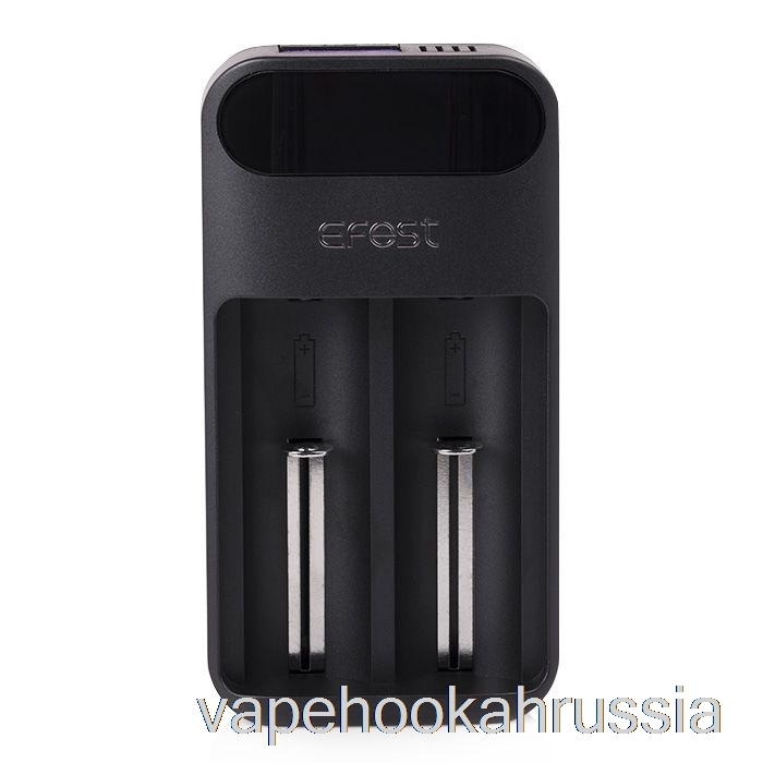 Vape Russia Efest Lush Q2 интеллектуальное светодиодное зарядное устройство с 2 отсеками