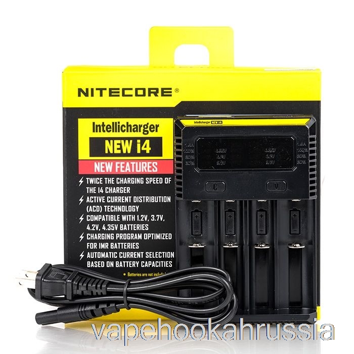Зарядное устройство для аккумулятора Vape Russia Nitecore I4 V2 (4 отсека)