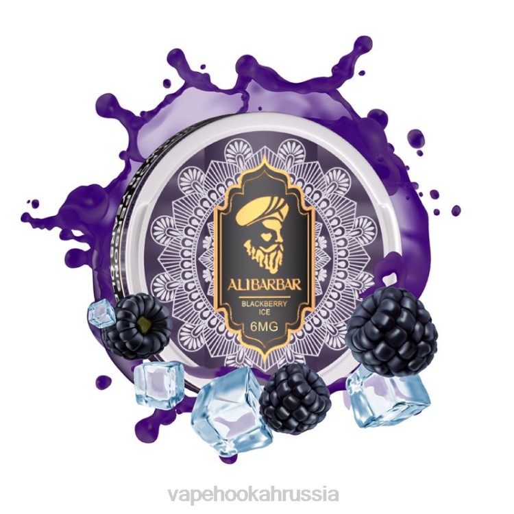 Vape Россия - Alibarbar никотиновые пакетики ежевичный лед X2Z097